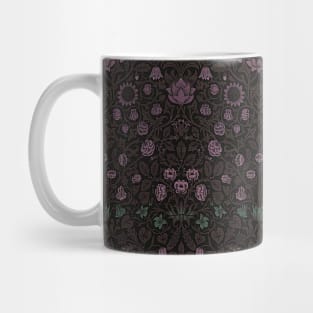 William Morris Violet and Columbine Dark Pink Mug